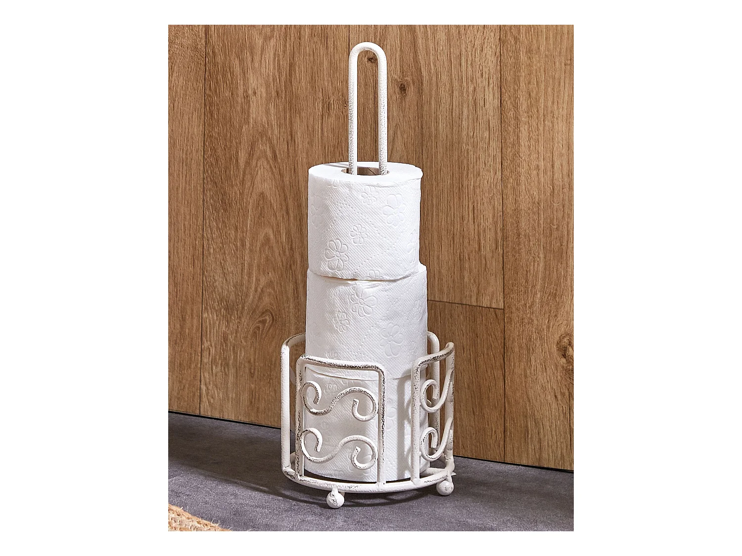 Toiletrolhouder MANDI Metaal Wit