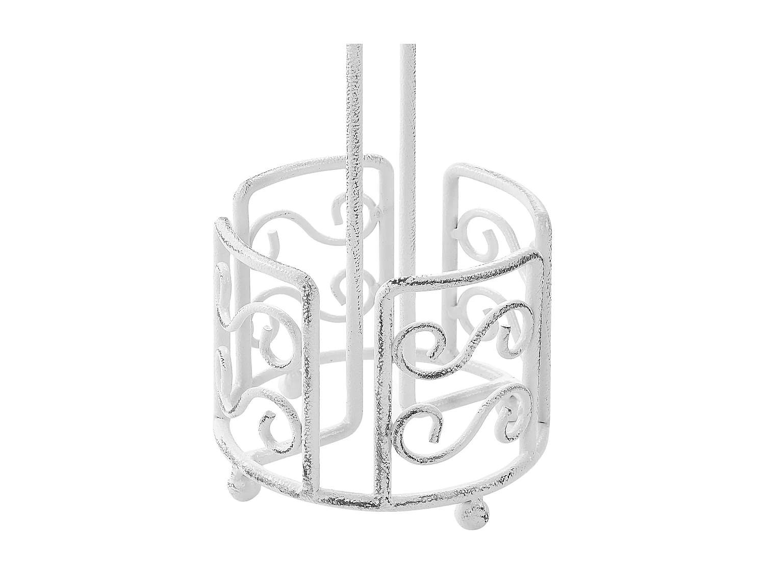 Porte-papier toilette MANDI Métal Blanc