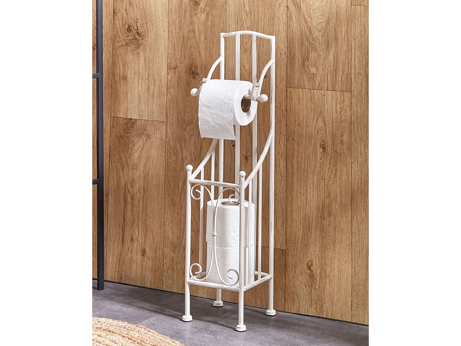 Toilet Paper Holder BRISA Metal White