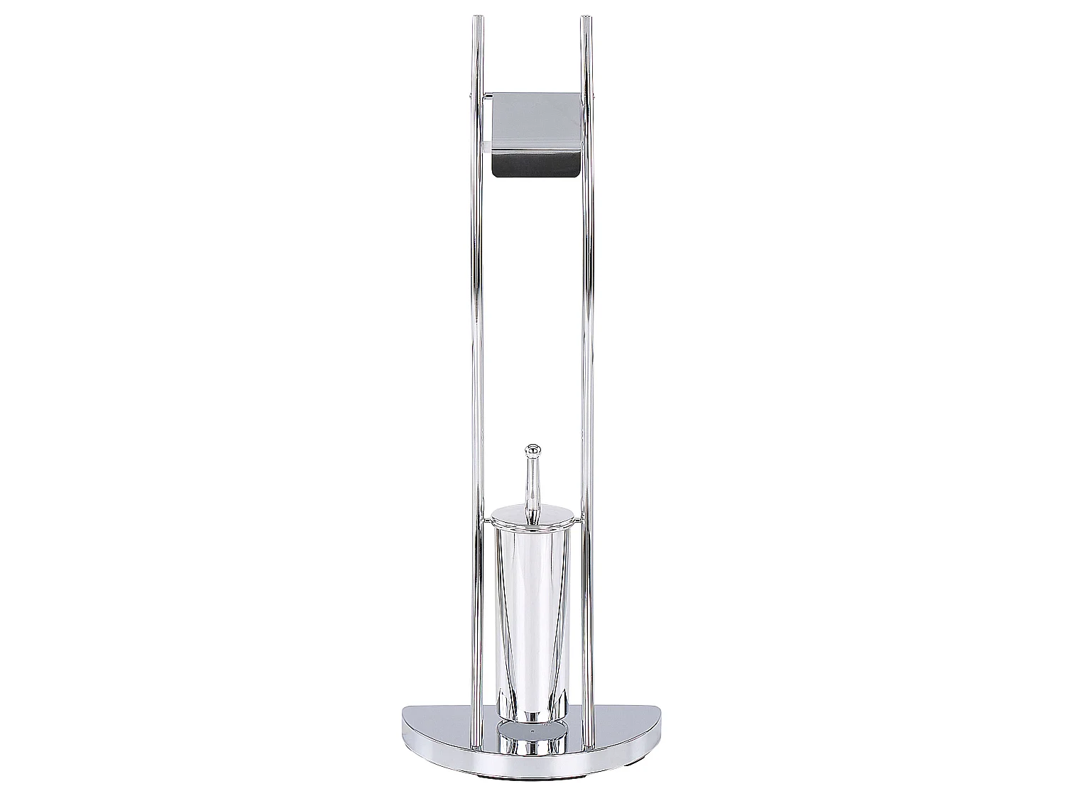 Toilet Roll and Brush Holder SOACHA Metal Silver