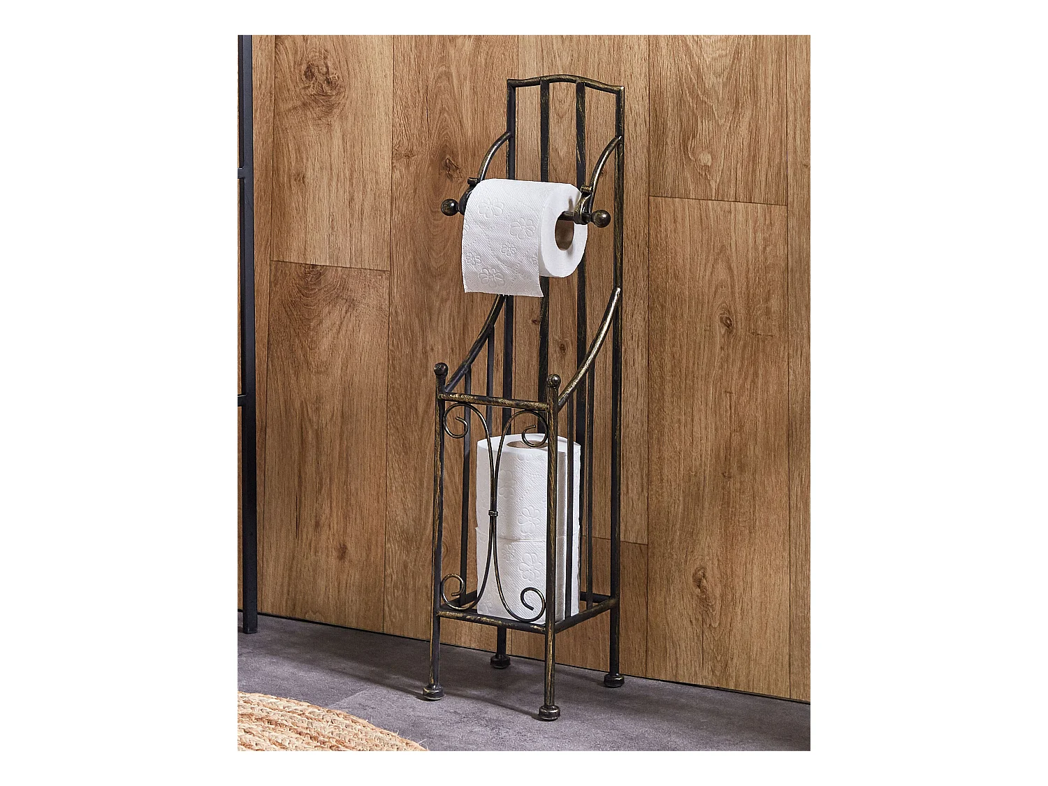 Porte-papier toilette BRISA Métal Noir