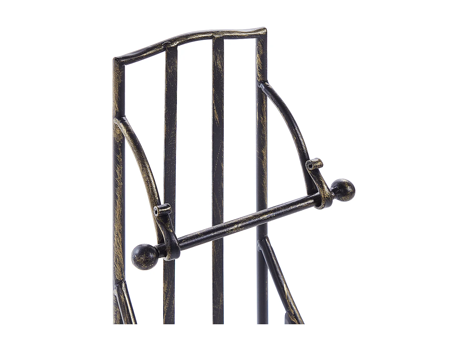 WC Papierhalter Metall schwarz Antik Optik freistehend Retro Vintage