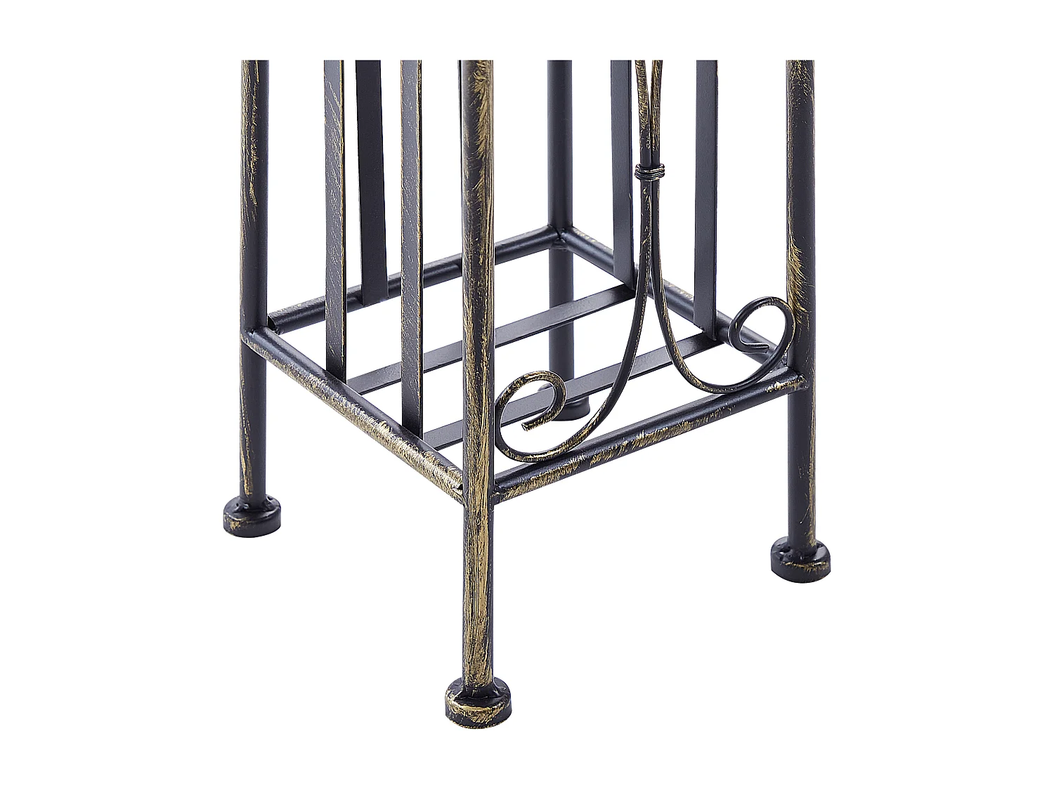 WC Papierhalter Metall schwarz Antik Optik freistehend Retro Vintage