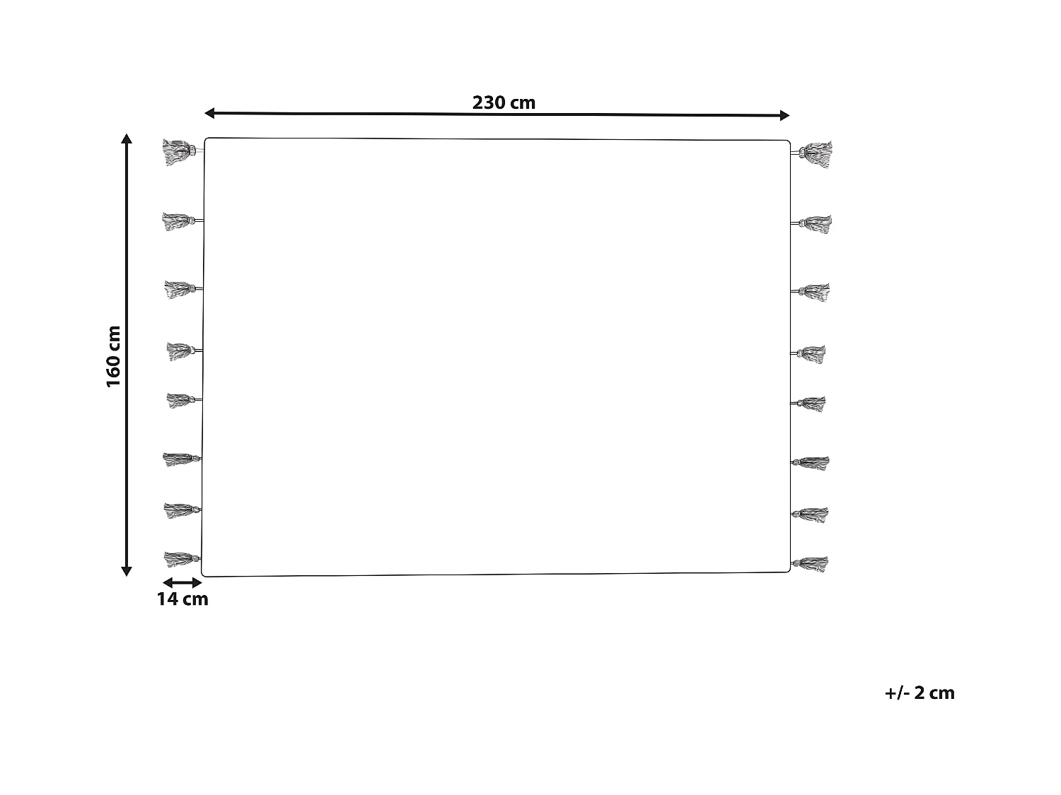Vloerkleed katoen wit/roze 160 x 230 cm CAVUS