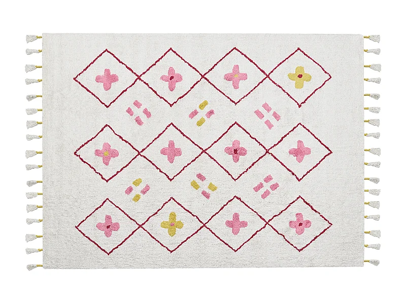 Tappeto per bambini cotone multicolore 160 x 230 cm CAVUS