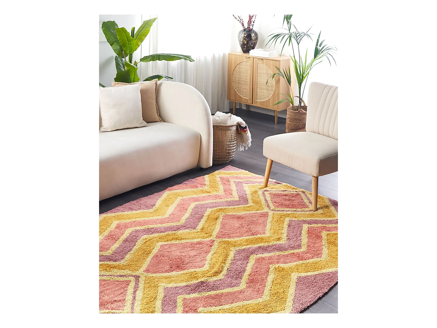 Tapis CANAKKALE Multicolore 140 x 200 cm Coton