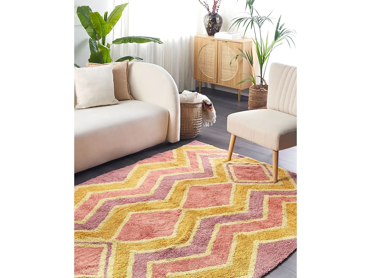 Tapis CANAKKALE Multicolore 140 x 200 cm Coton