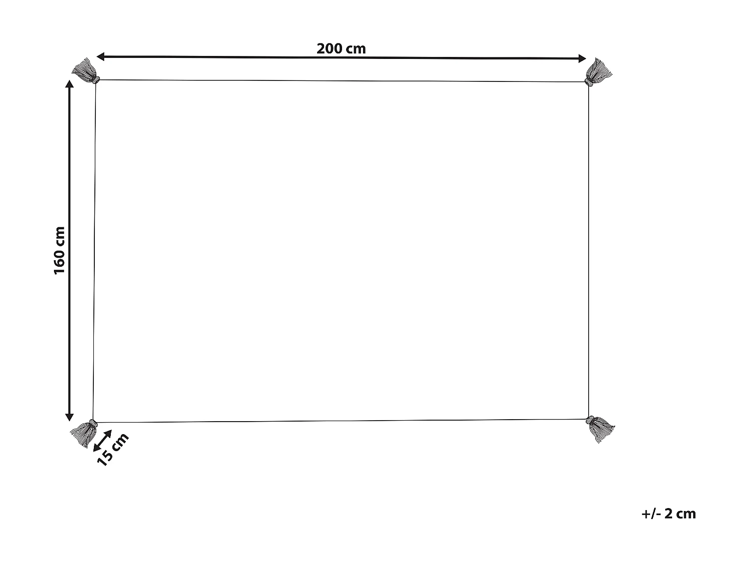 Vloerkleed katoen beige 160 x 230 cm BOLAY