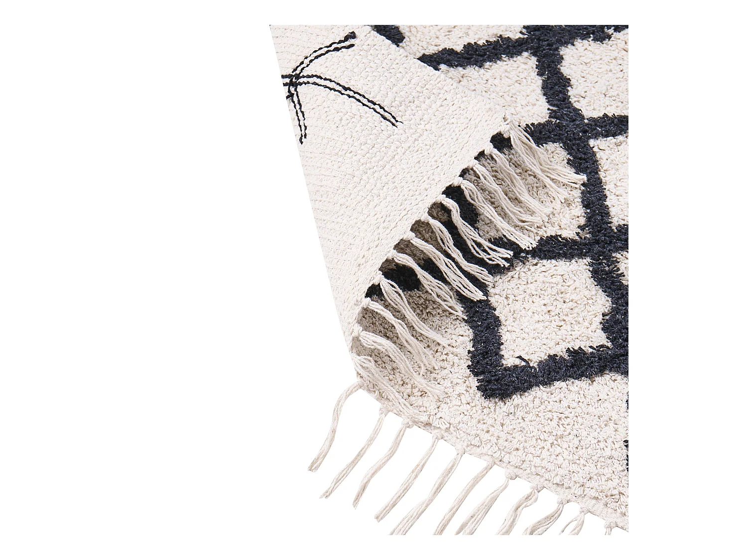 Tapis BOZKIR Beige 80 x 230 cm Coton