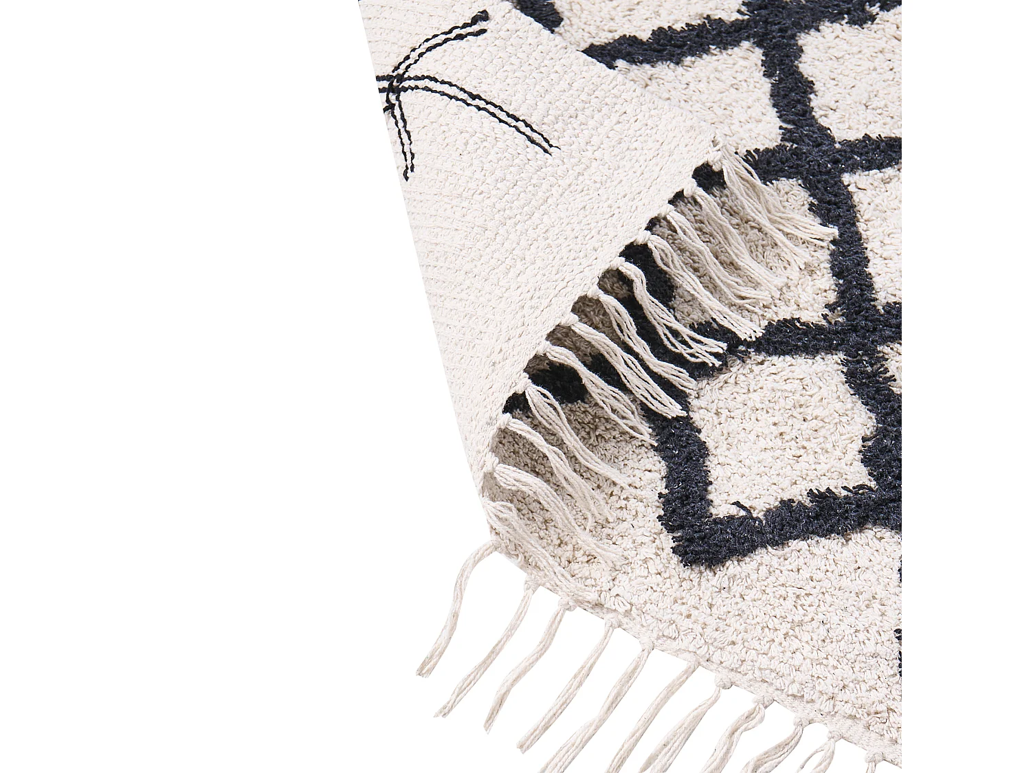 Tapis BOZKIR Beige 80 x 230 cm Coton