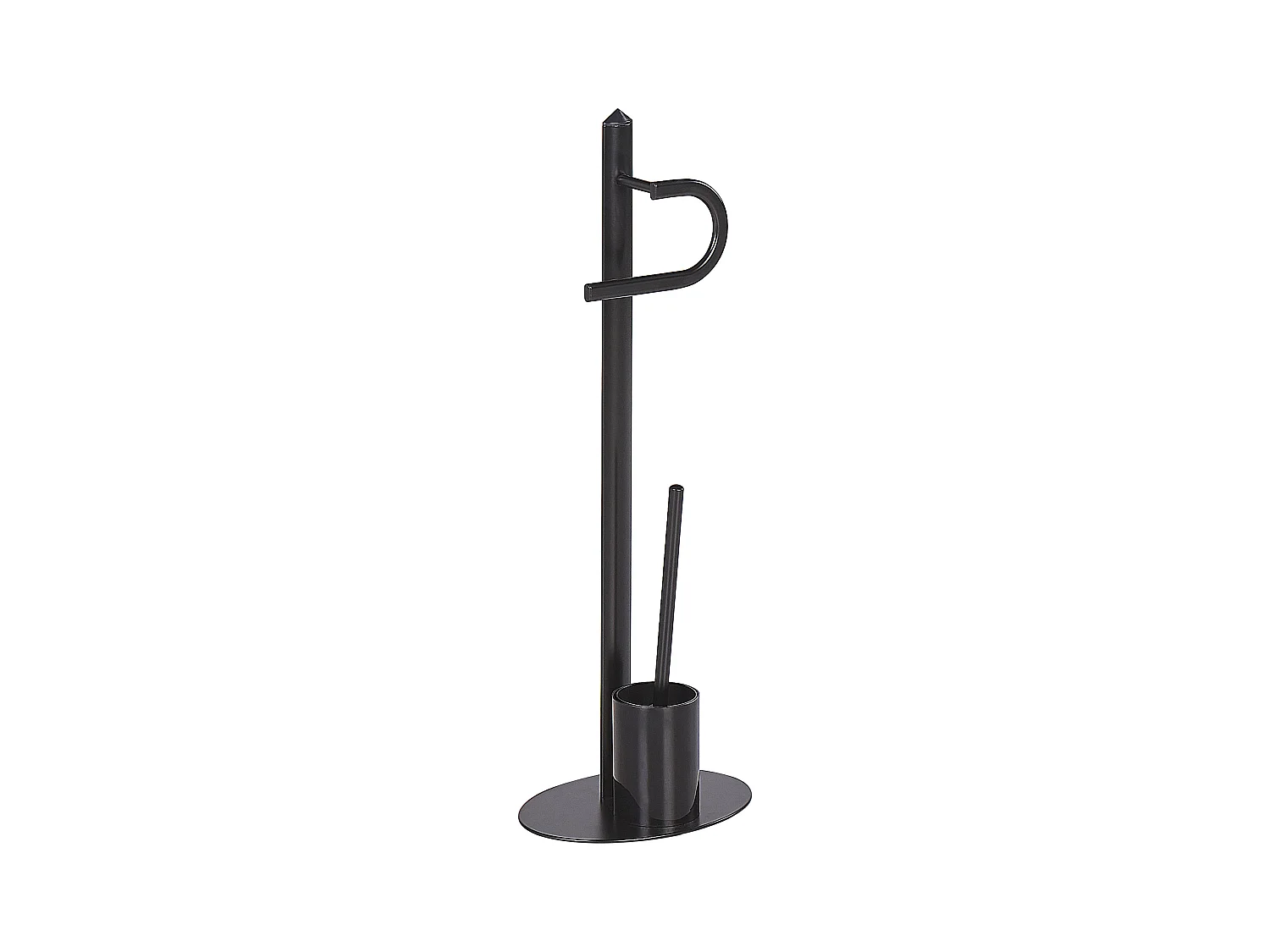 Porte-papier et porte-brosse SARTO Métal Noir