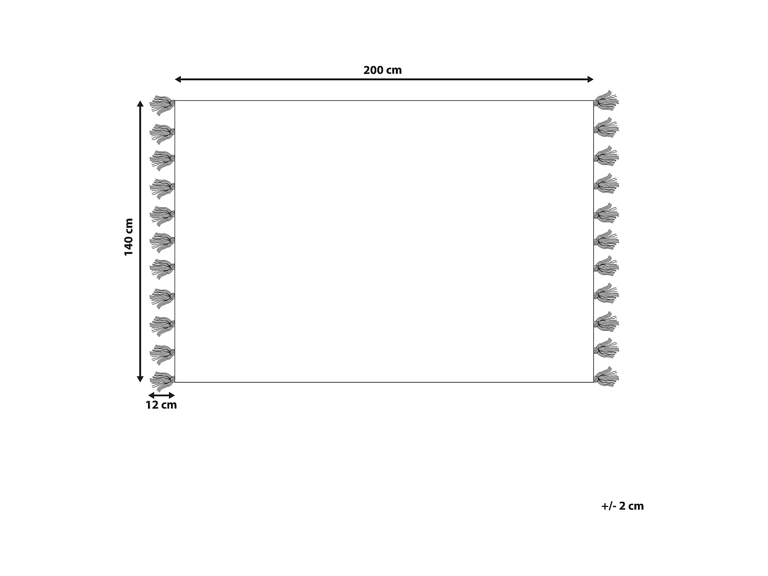 Vloerkleed katoen rood 140 x 200 cm NIGDE