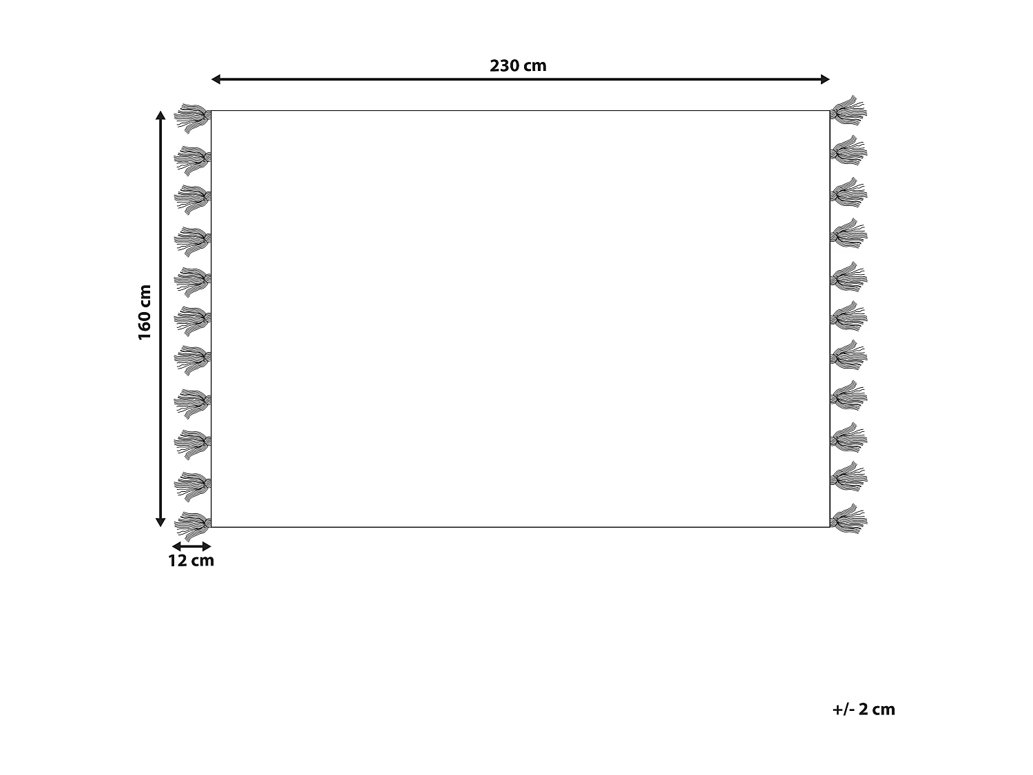 Tapis NIGDE Rouge 160 x 230 cm Coton