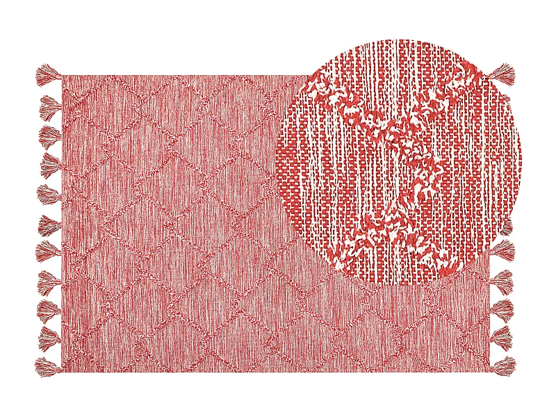 Tapis NIGDE Rouge 160 x 230 cm Coton