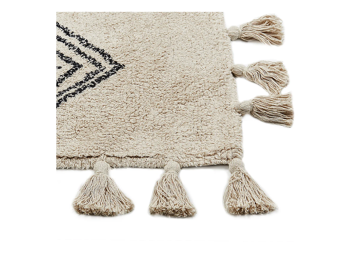 Vloerkleed katoen beige 160 x 230 cm BULCUK