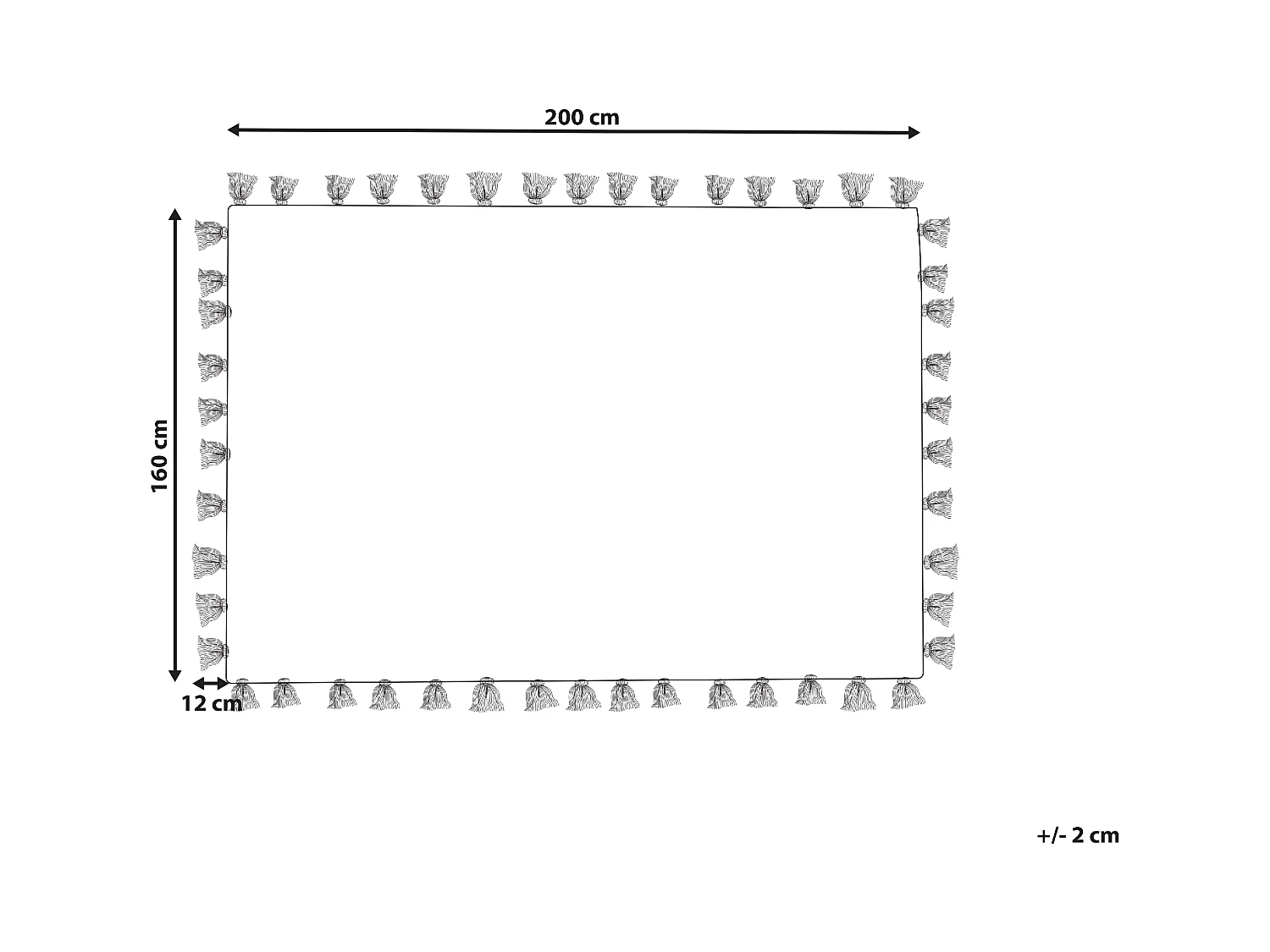 Vloerkleed katoen beige 160 x 230 cm BULCUK