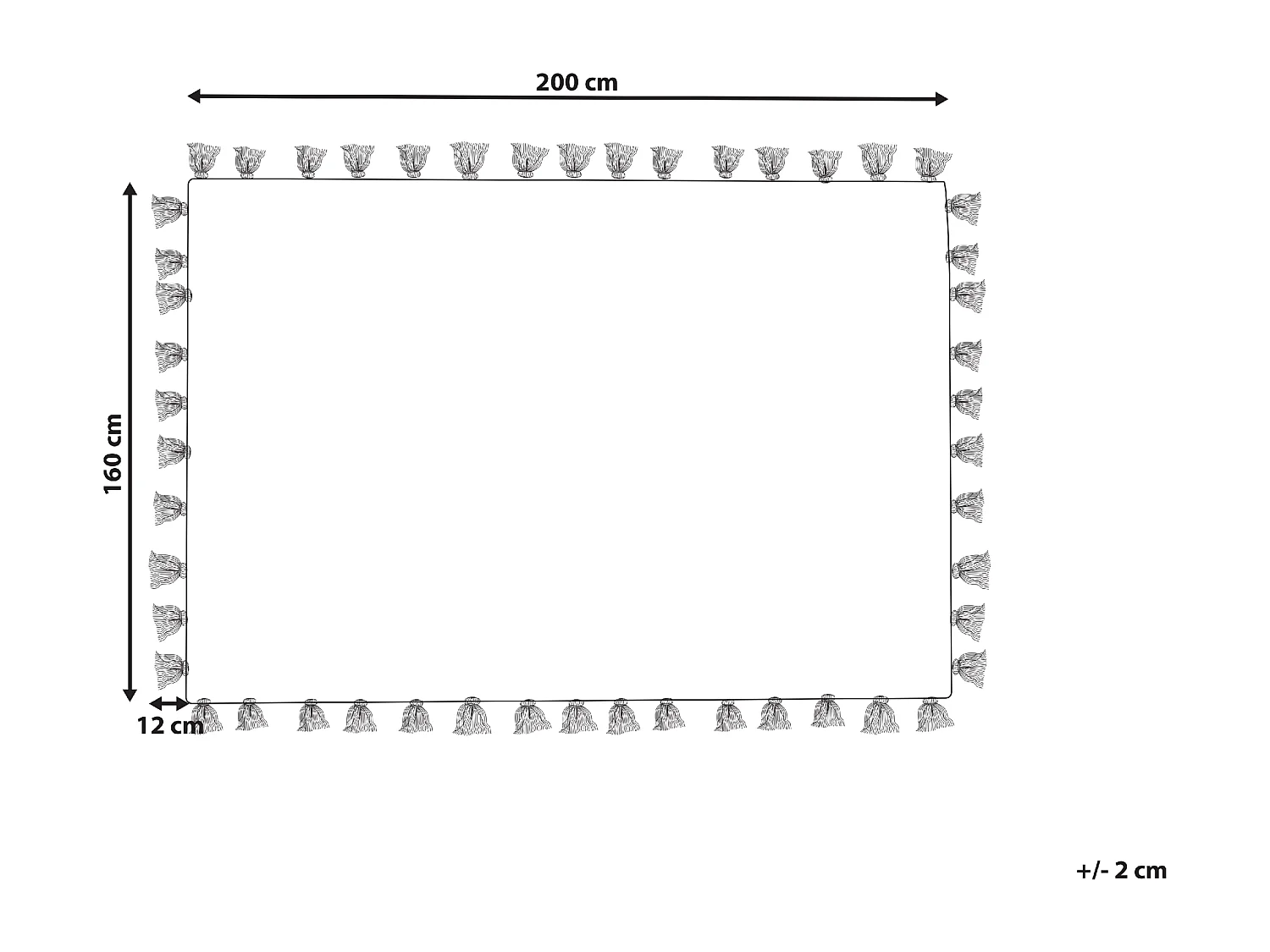 Vloerkleed katoen beige 160 x 230 cm BULCUK