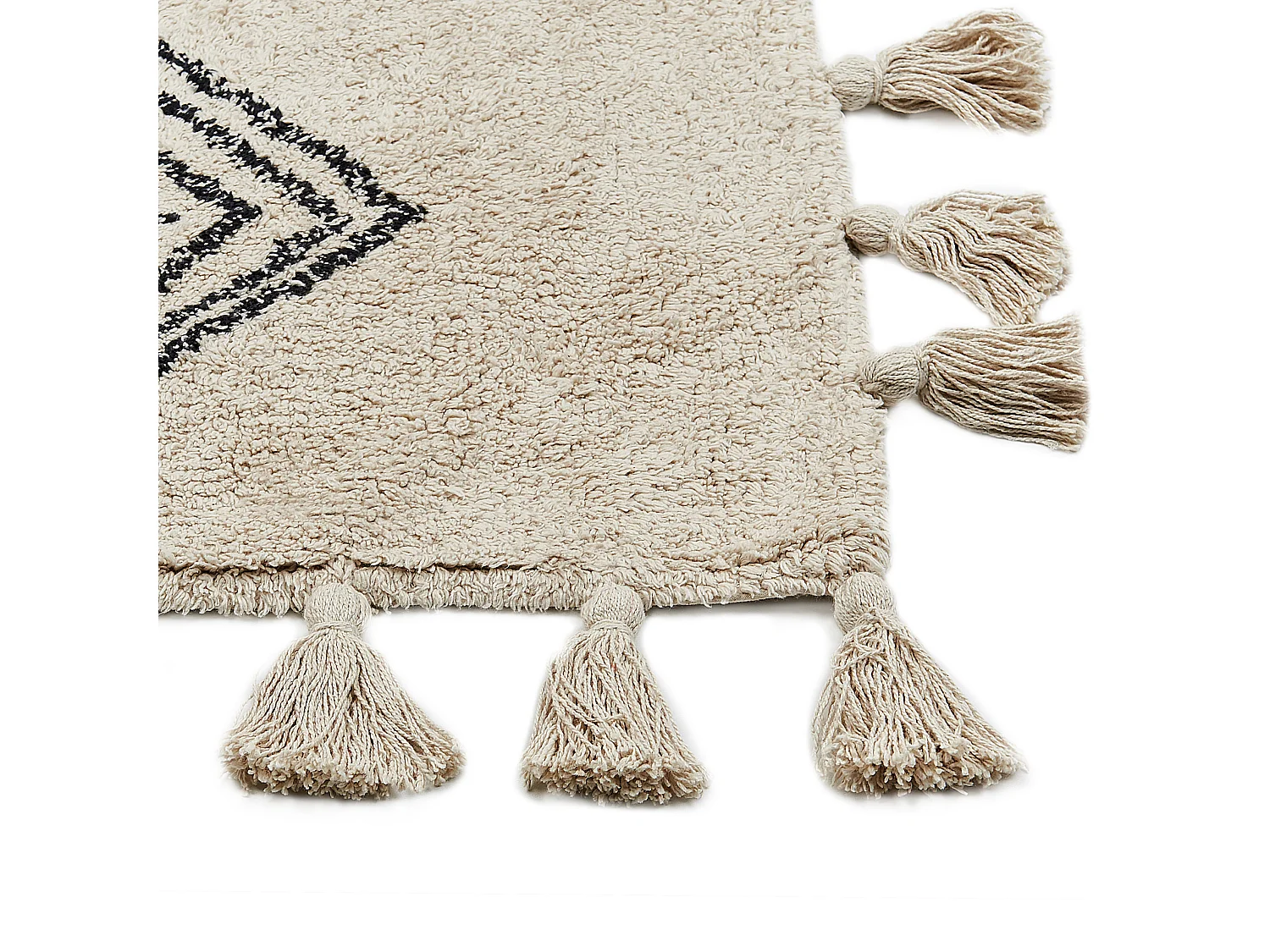 Vloerkleed katoen beige 160 x 230 cm BULCUK