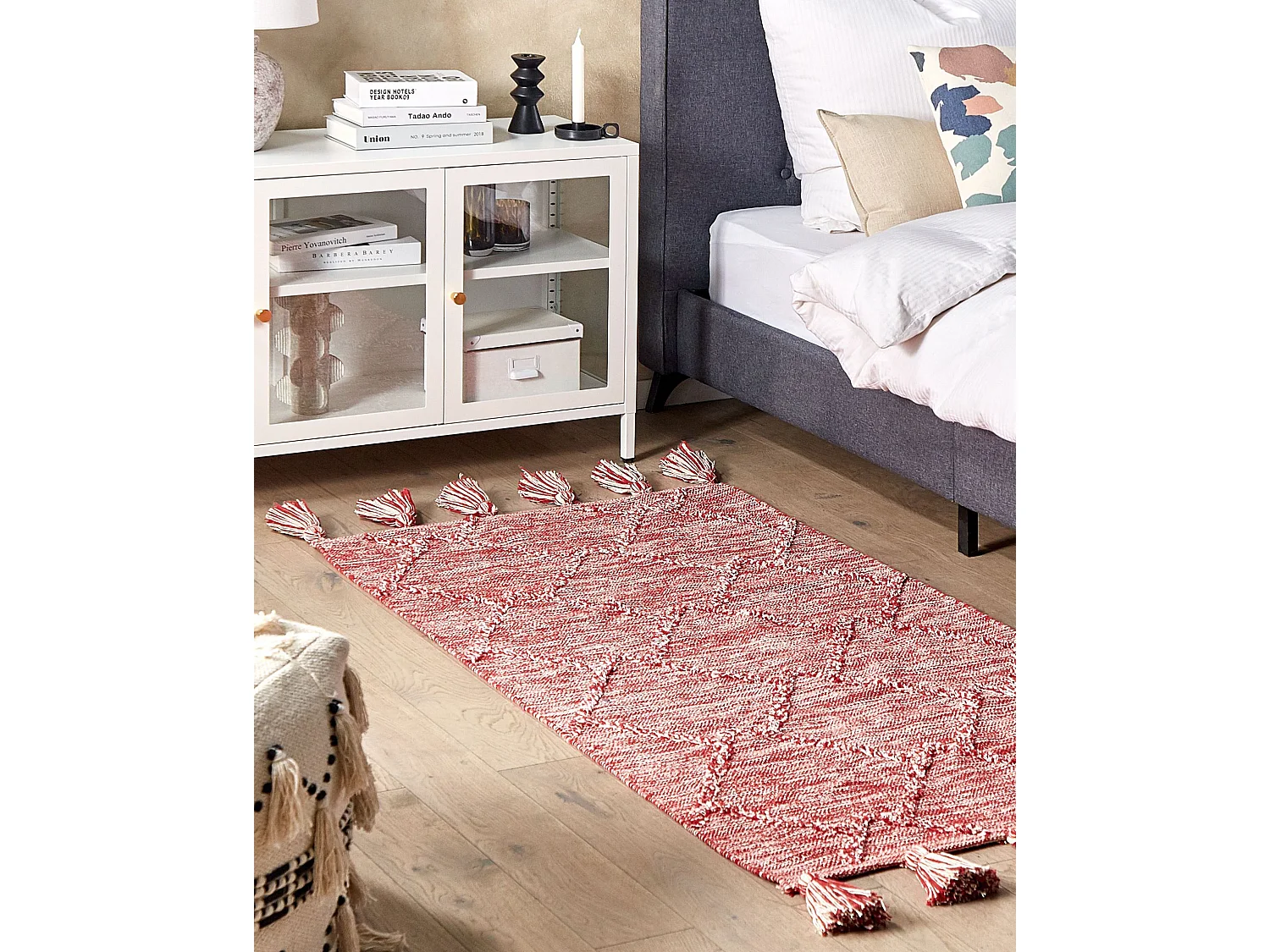 Tapis NIGDE Rouge 80 x 150 cm Coton