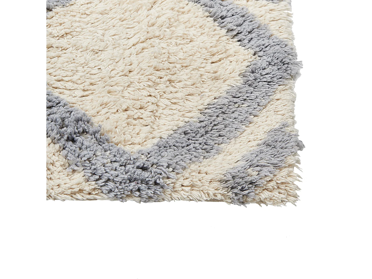 Tapis en coton 160 x 230 cm beige et gris NEVSEHIR
