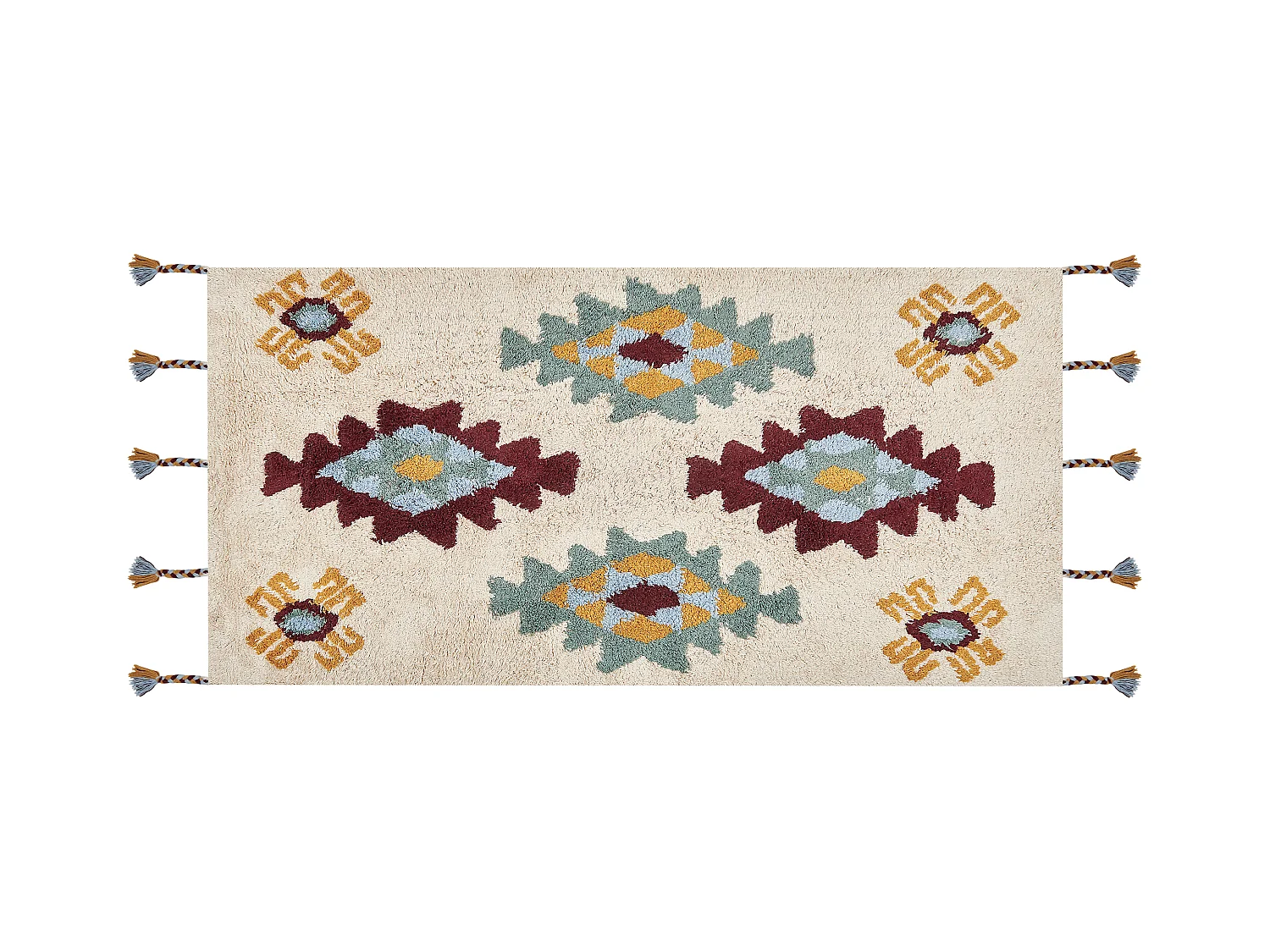 Tapis DUZCE Beige 80 x 150 cm Coton