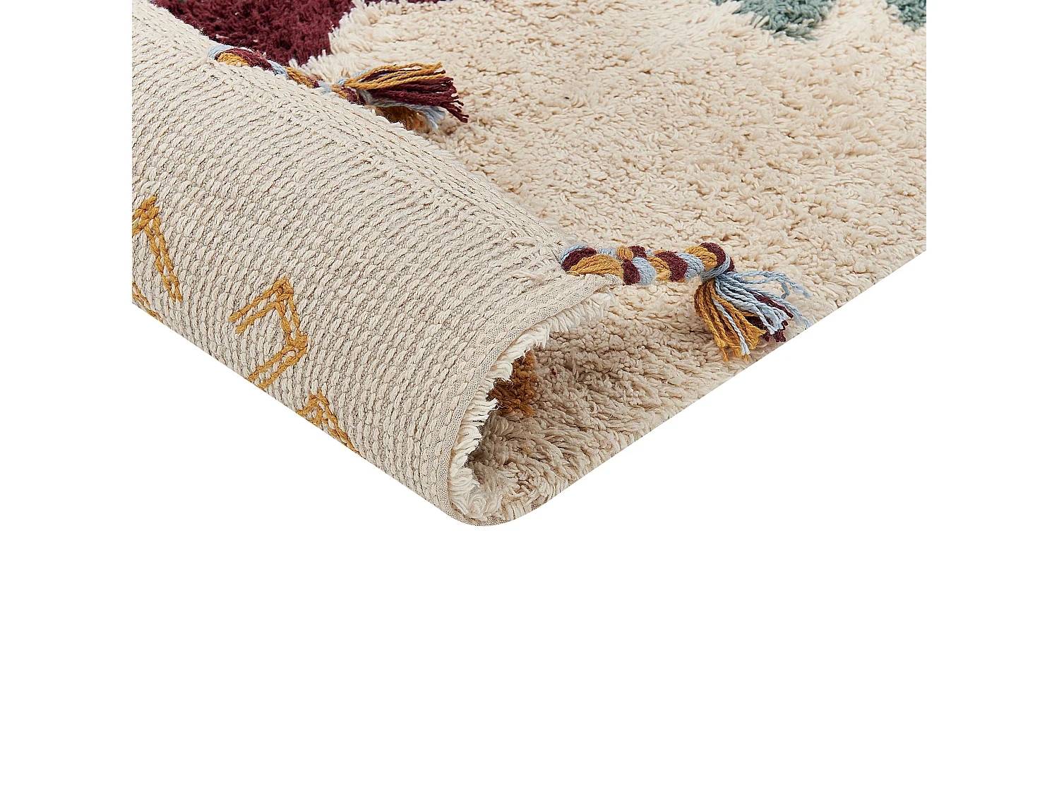 Vloerkleed katoen meerkleurig 80 x 150 cm DUZCE