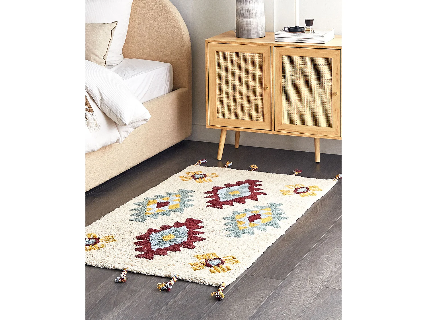 Vloerkleed katoen meerkleurig 80 x 150 cm DUZCE