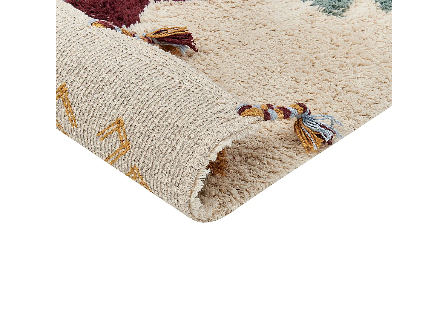 Vloerkleed katoen meerkleurig 80 x 150 cm DUZCE