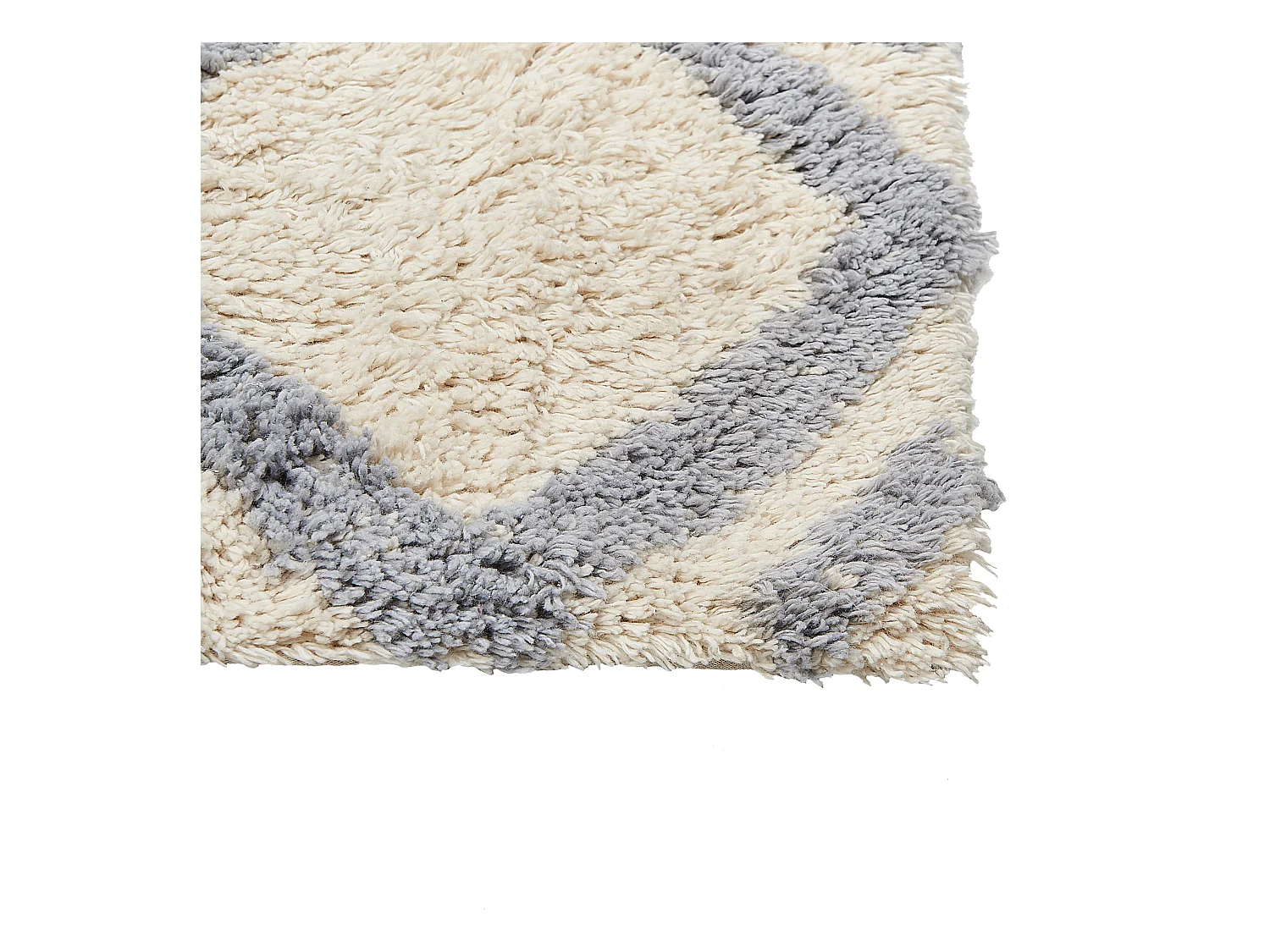 Teppich Baumwolle beige / grau 140 x 200 cm NEVSEHIR