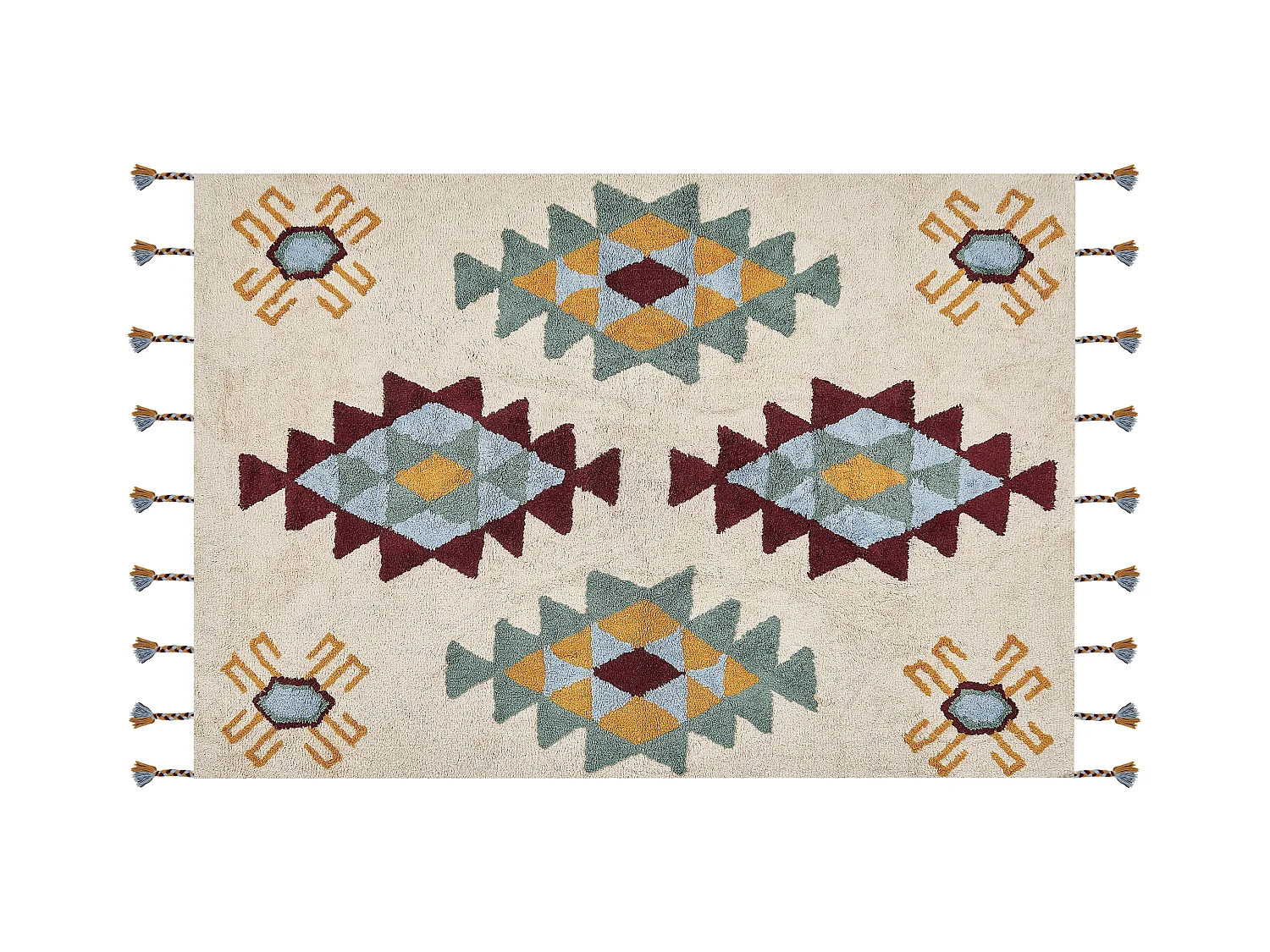 Tapis DUZCE Beige 160 x 230 cm Coton