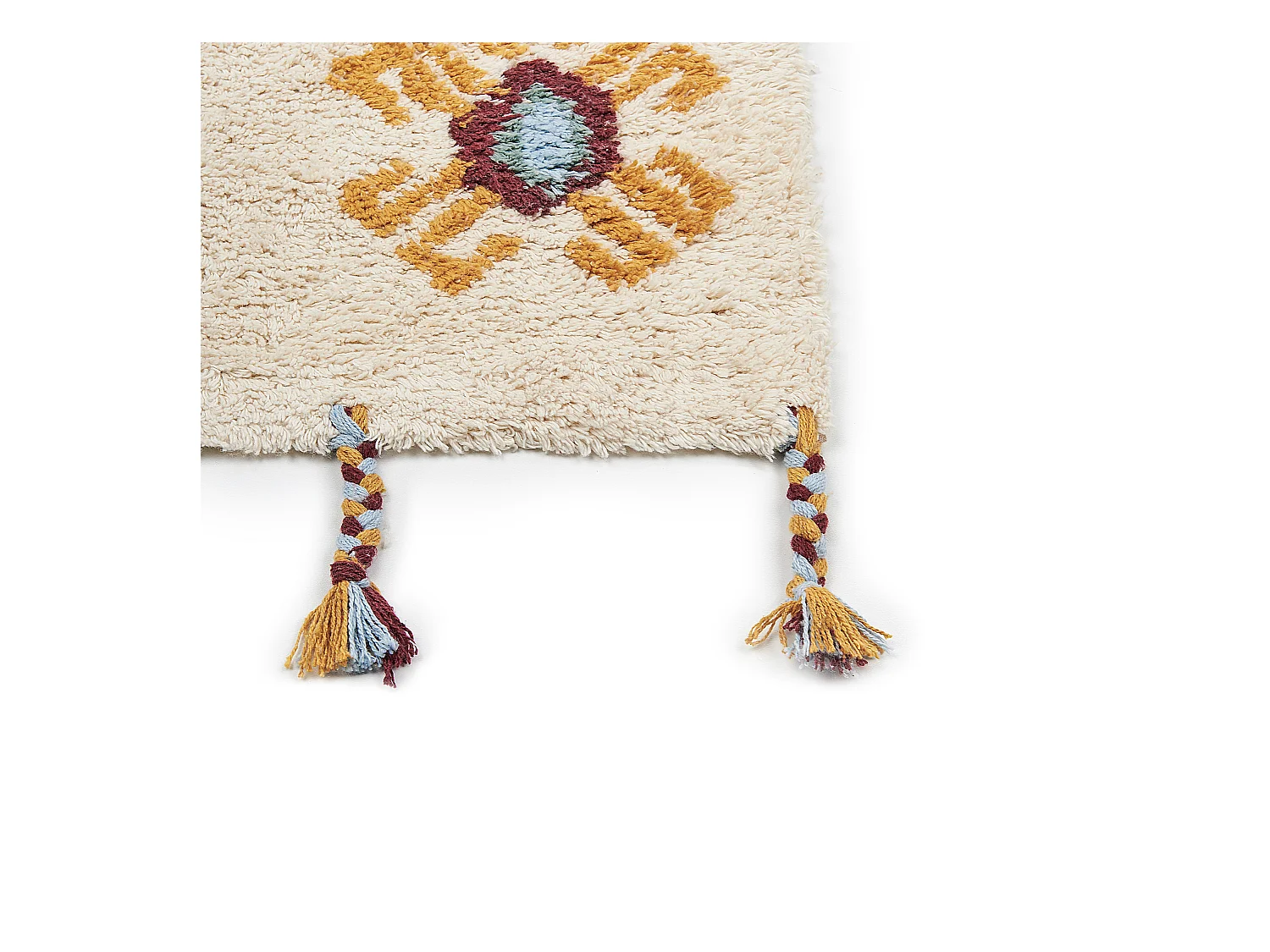 Tapis DUZCE Beige 160 x 230 cm Coton