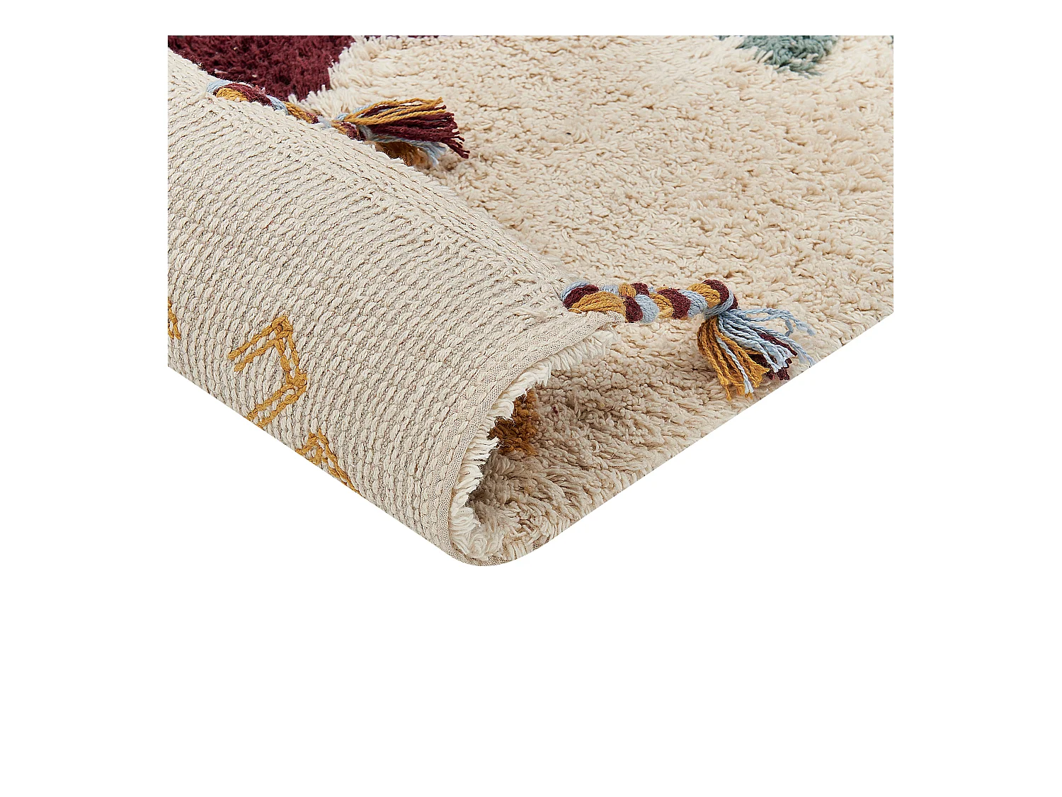 Tapis DUZCE Beige 160 x 230 cm Coton