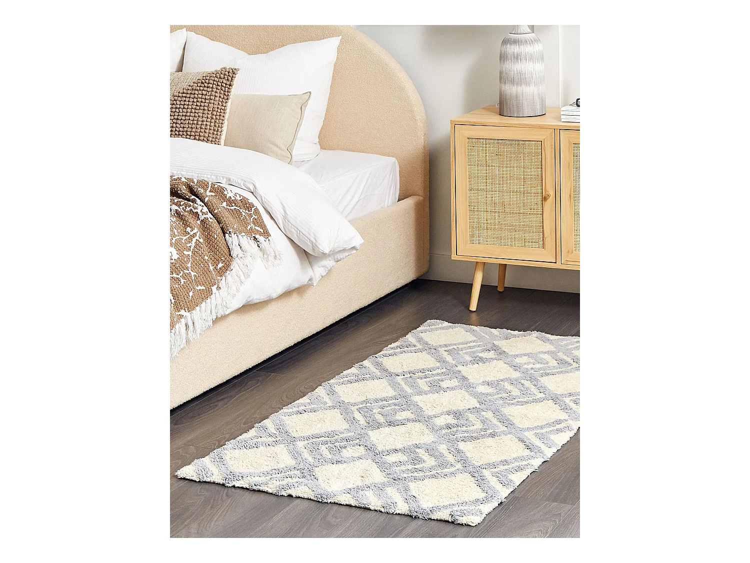 Tapis NEVSEHIR Beige 80 x 150 cm Coton