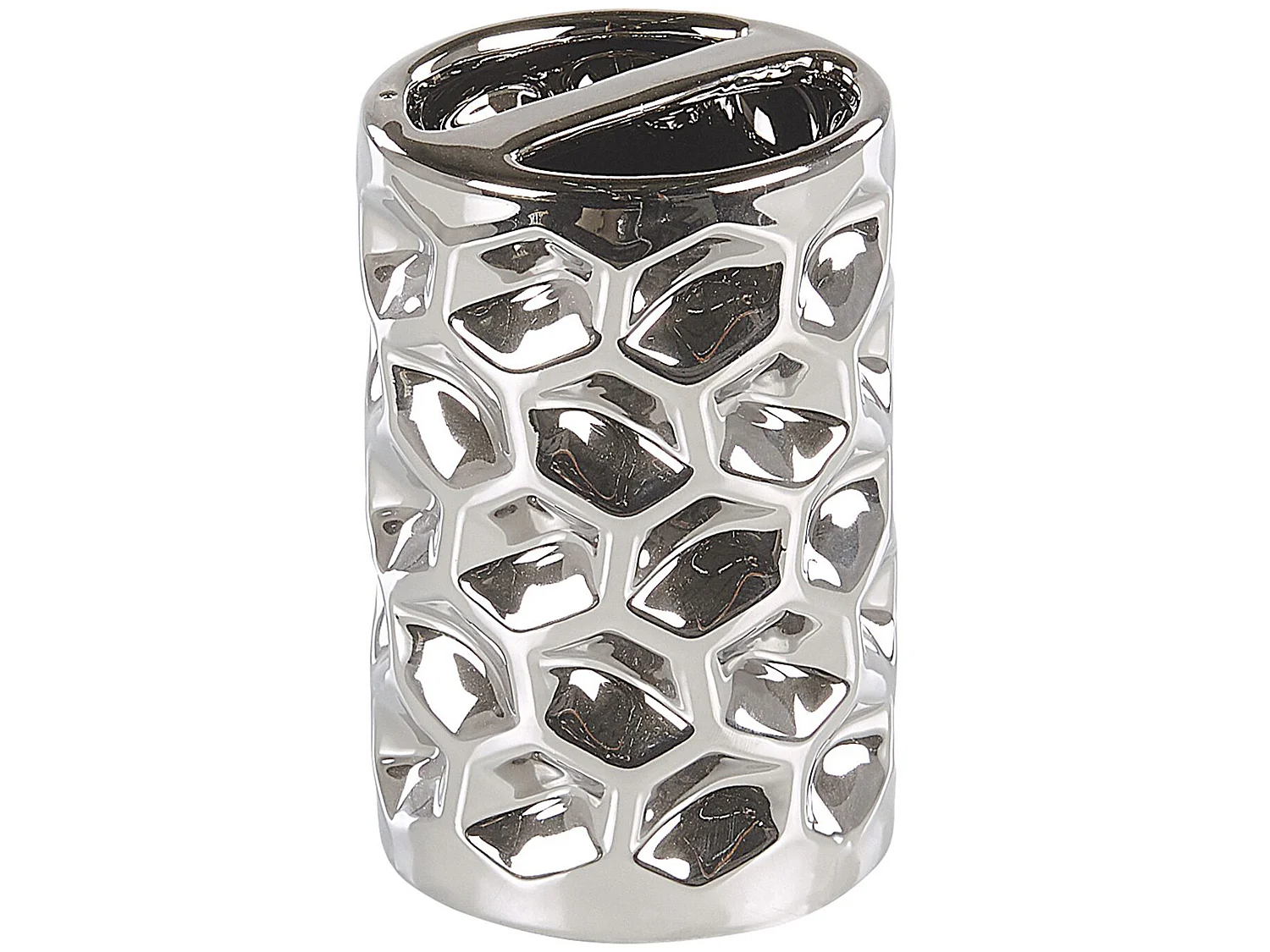 Set de 5 accessoires de salle de bain TIRUA Céramique Argenté