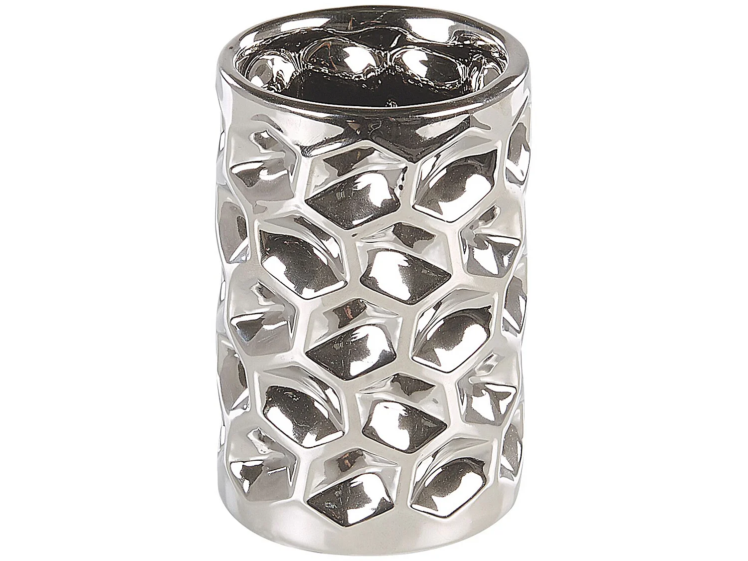 Set de 5 accessoires de salle de bain TIRUA Céramique Argenté