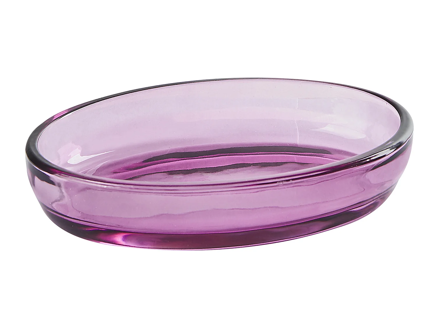 Set de 4 accessoires de salle de bain ROANA Verre Violet