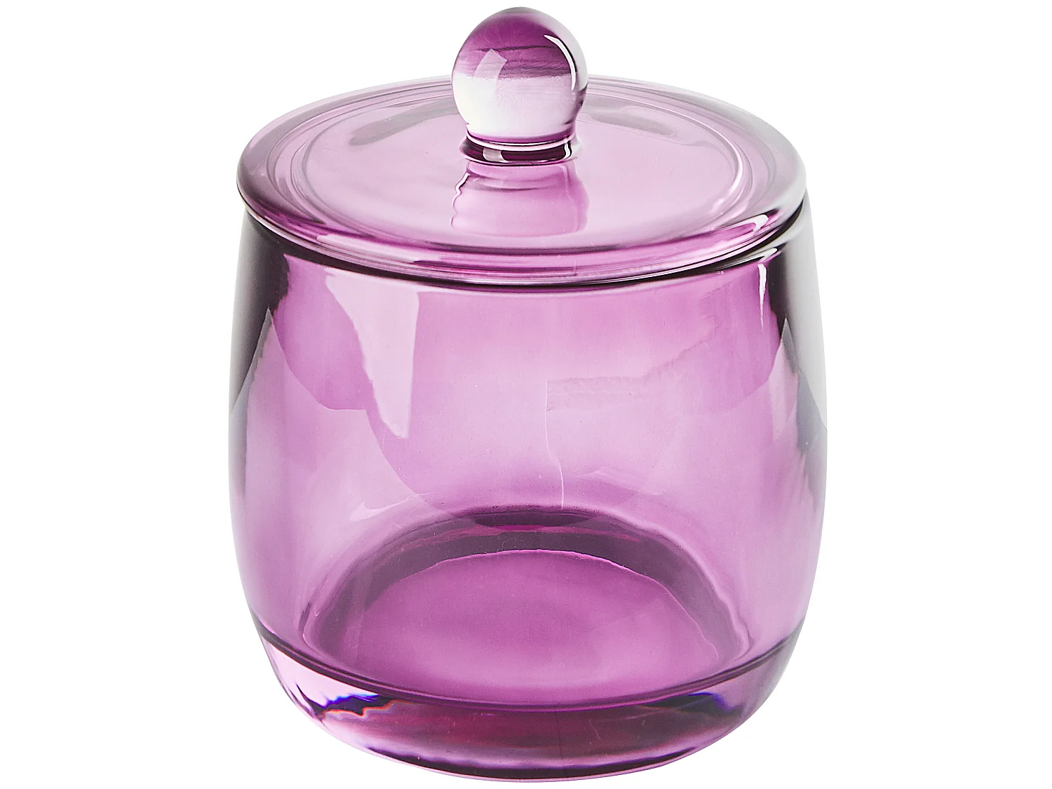 Set de 4 accessoires de salle de bain ROANA Verre Violet