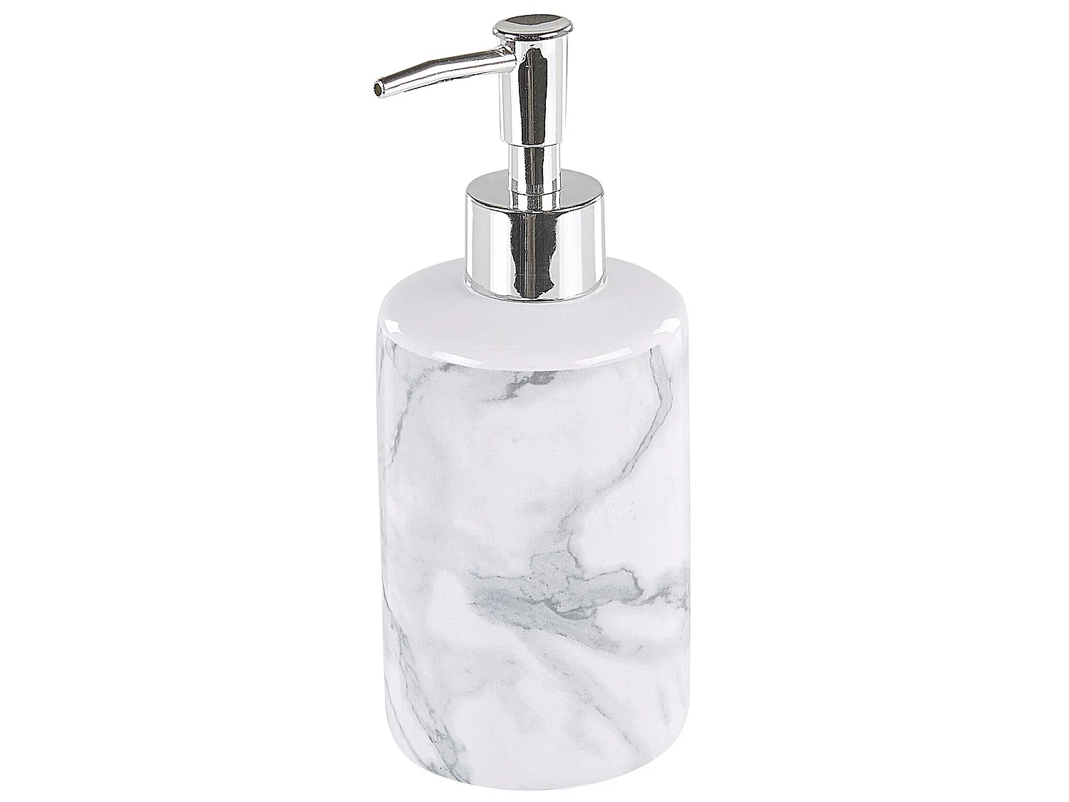 Set de 4 accessoires de salle de bain ARAUCO Céramique Marbre blanc