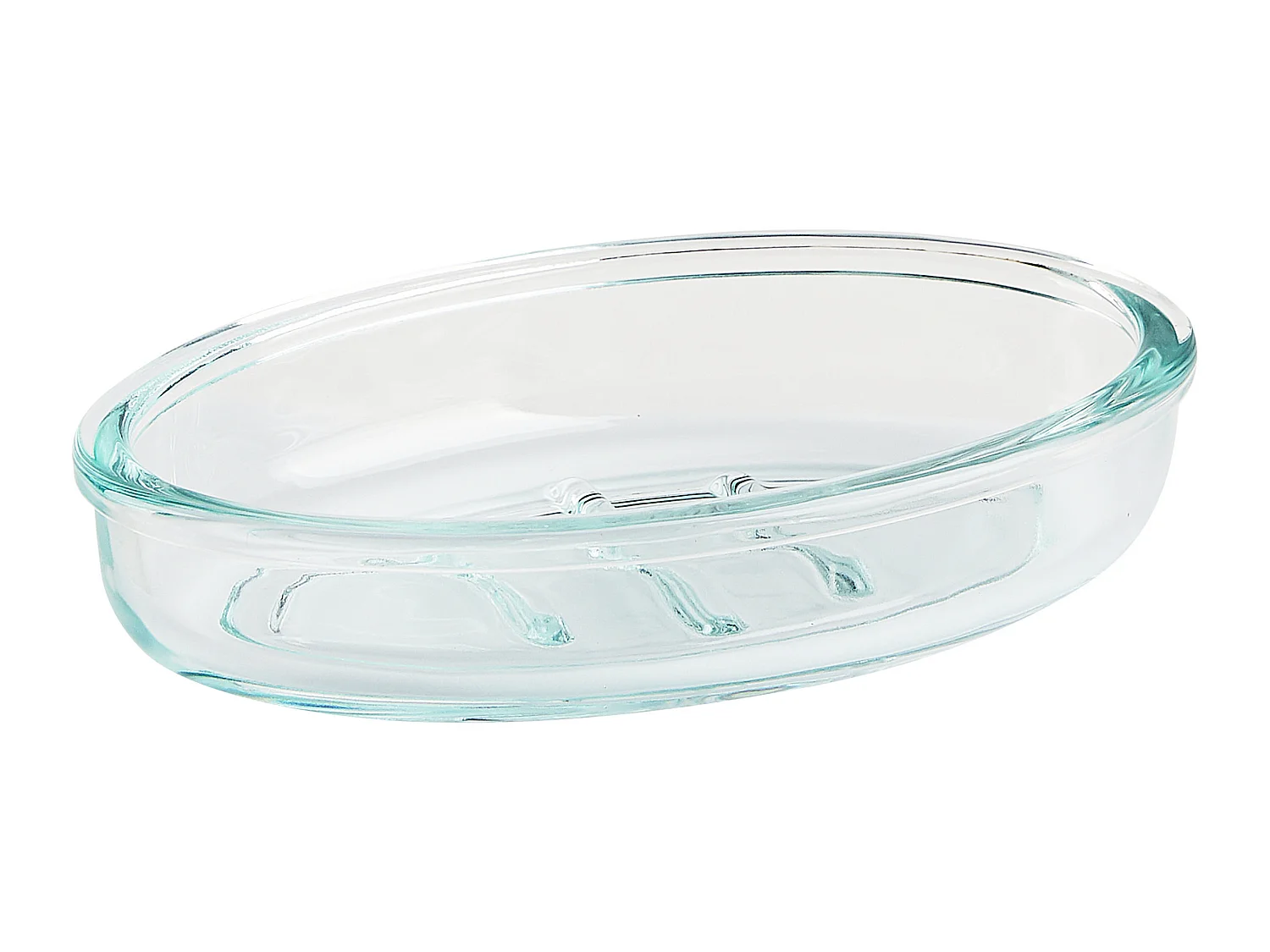 Badezimmer Set 5-teilig aus Glas mintgrün modernes Badzubehör Amarga