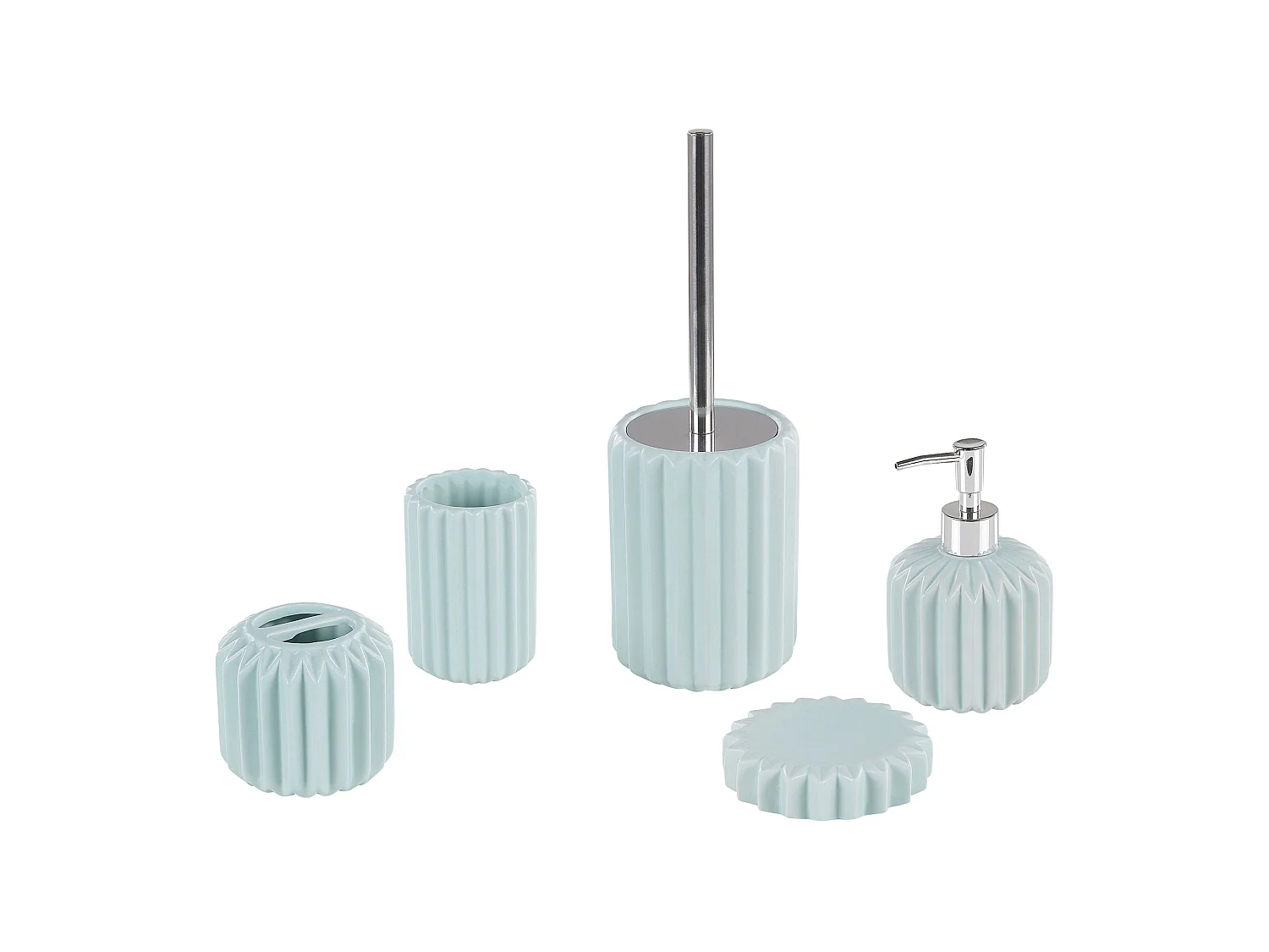 Set de 5 accessoires de salle de bain GORBEA Céramique Bleu