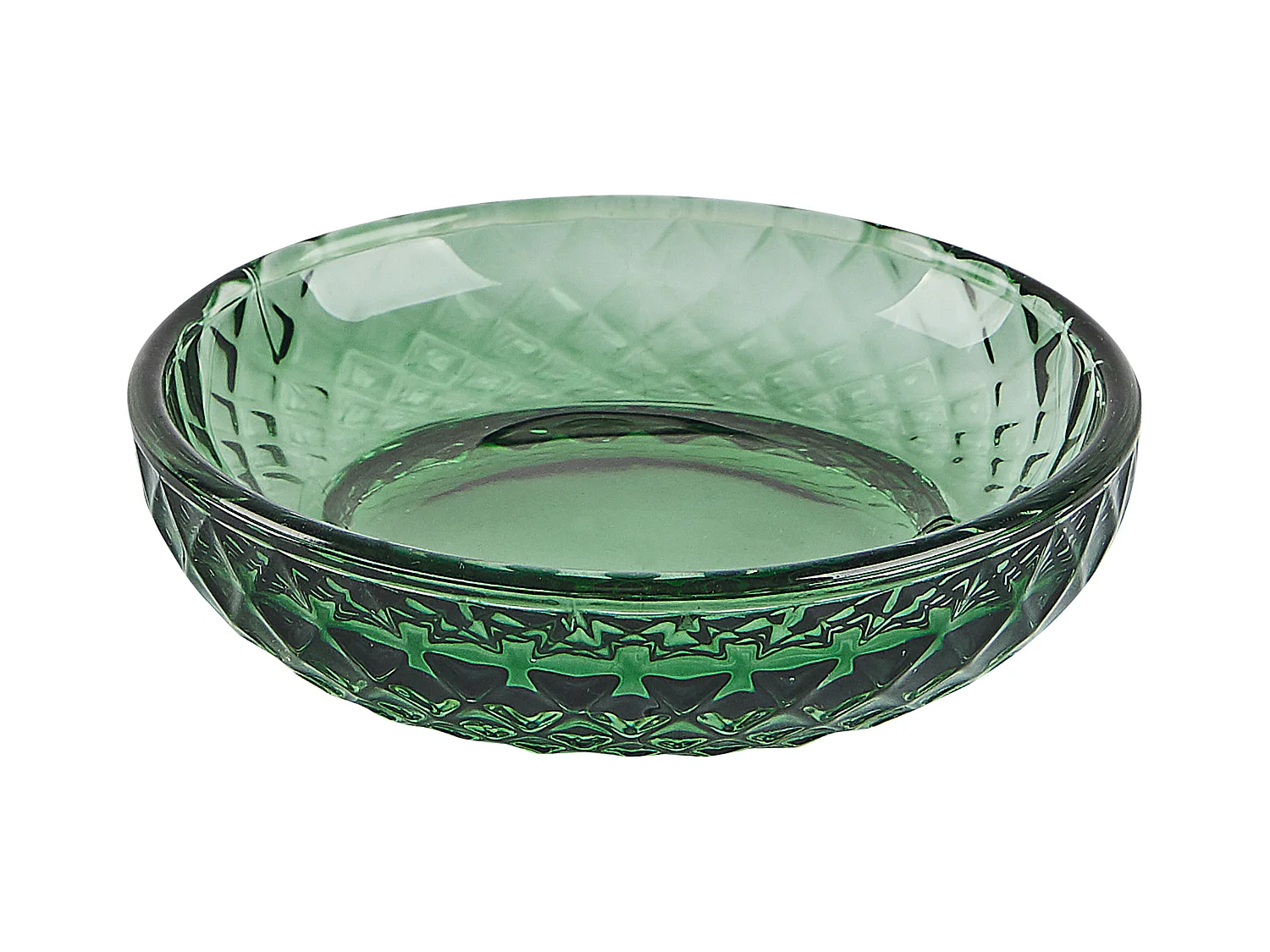 Zestaw akcesoriów łazienkowych 4 elementy CANOA Szkło Zielony