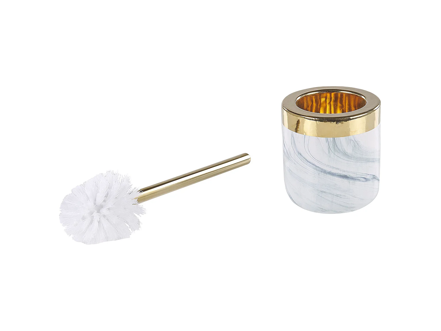 Set de 4 accessoires de salle de bain HUNCAL Céramique Blanc