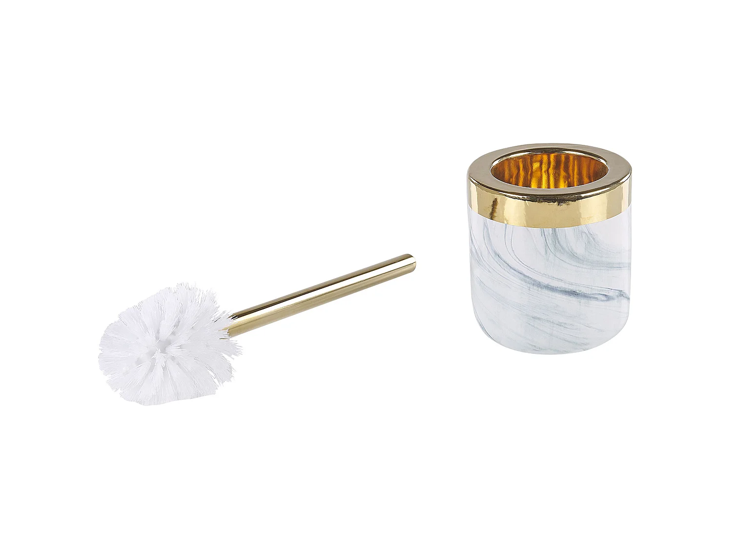 Set de 4 accessoires de salle de bain HUNCAL Céramique Blanc