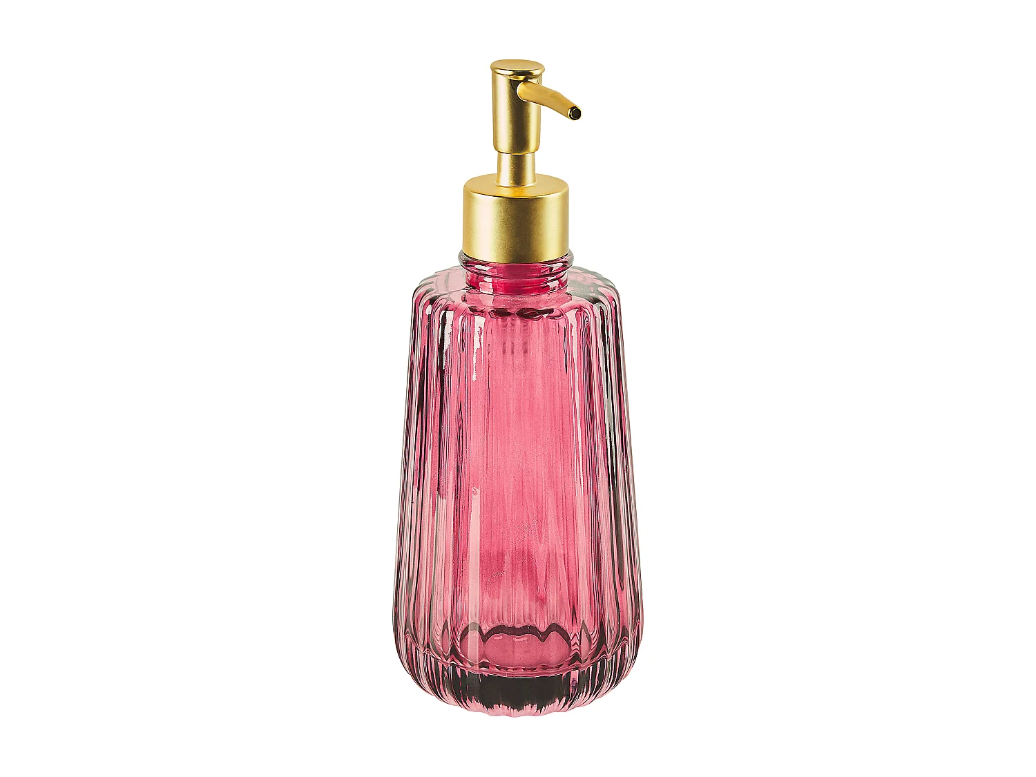 Conjunto de 4 accesorios de baño CARDENA Vidrio Rosa