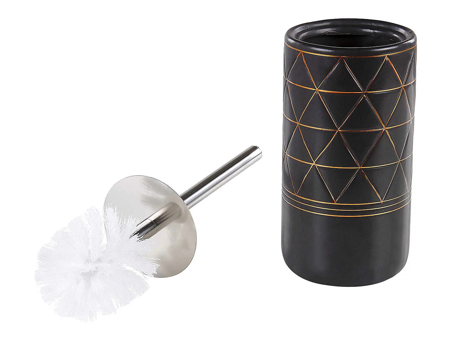 Conjunto de 5 accesorios de baño LANCO Cerámica Negro