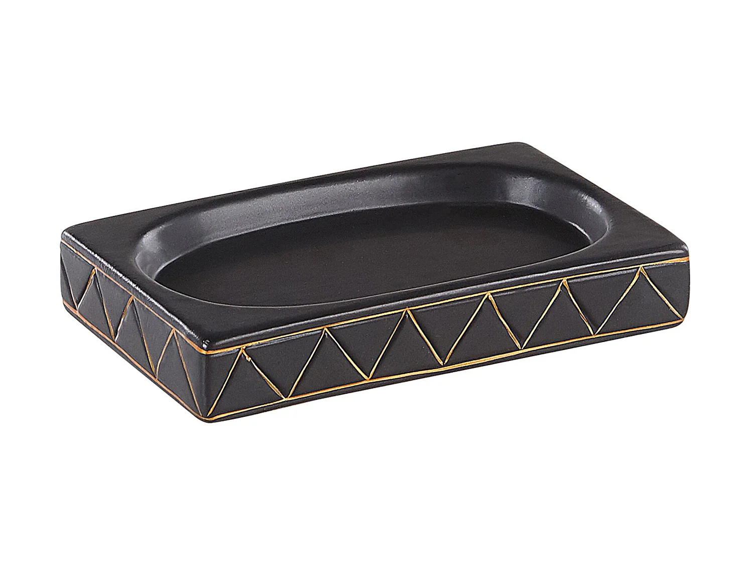 Conjunto de 5 accesorios de baño LANCO Cerámica Negro