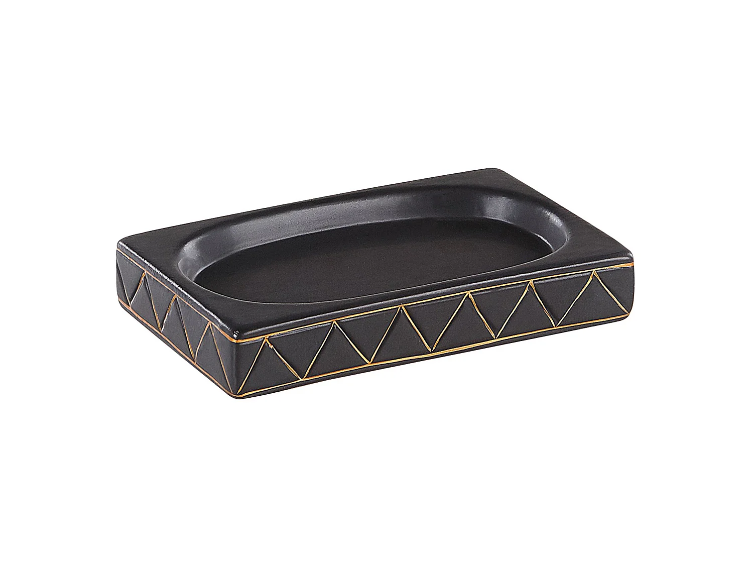 Badaccessoires Set 5-teilig LANCO Keramik Schwarz