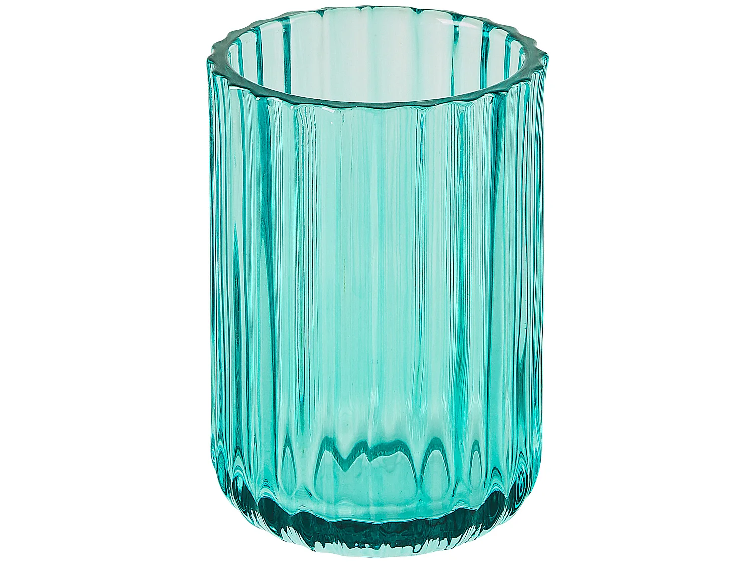4-delige badkameraccessoireset TECATE Glas Blauw