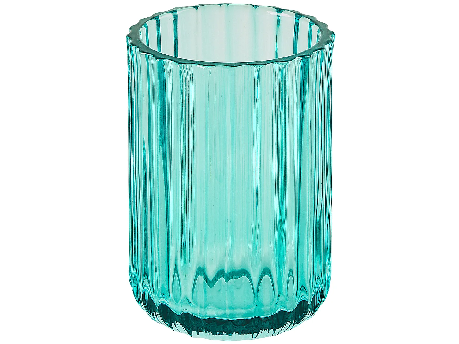 4-delige badkameraccessoireset TECATE Glas Blauw