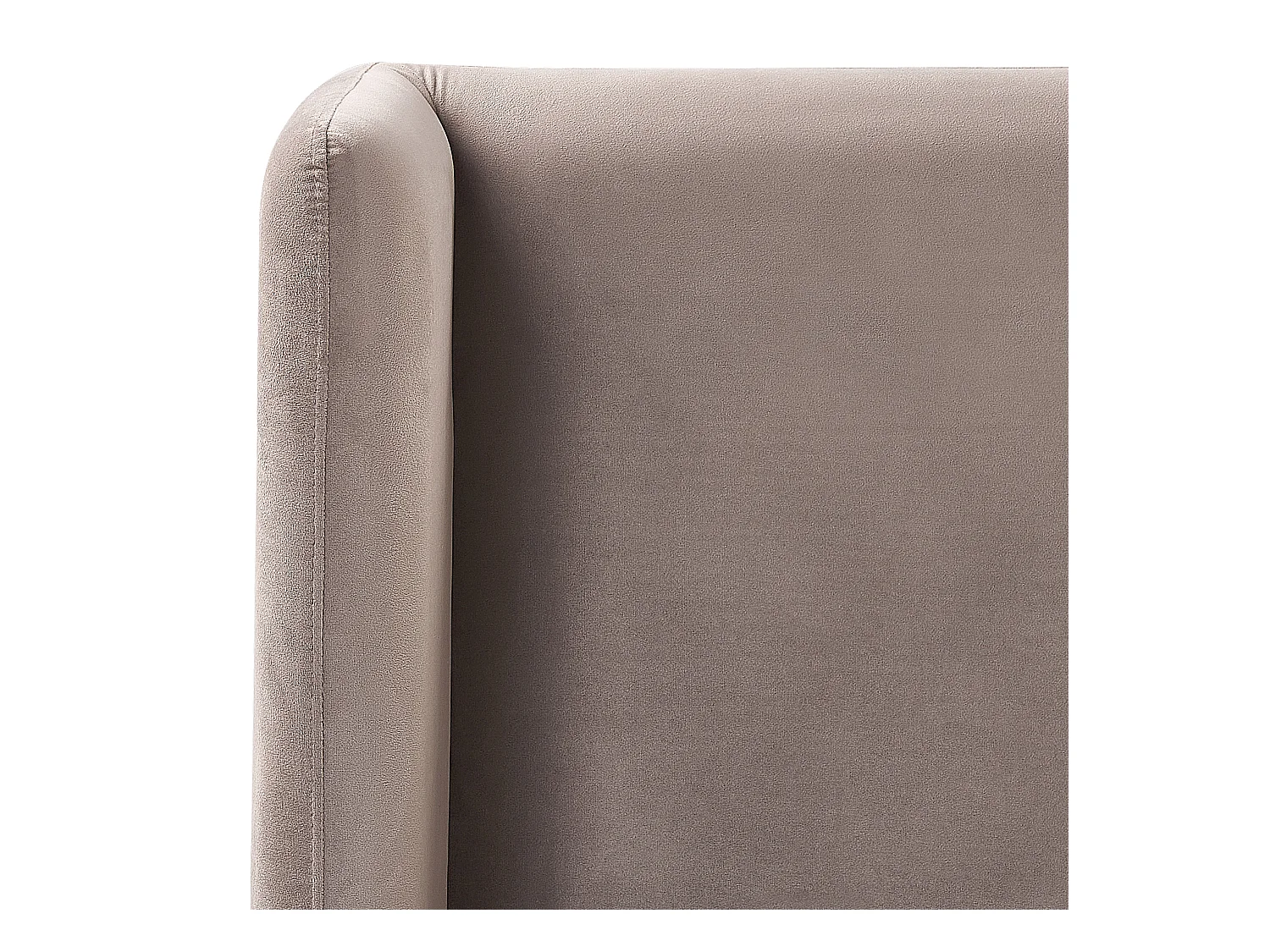Lit avec sommier Velours ARETTE 160 x 200 cm Taupe